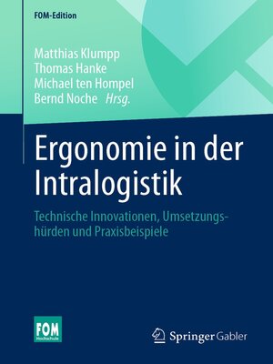 cover image of Ergonomie in der Intralogistik